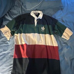 Barbarian Polo Shirt with Bold Stripes